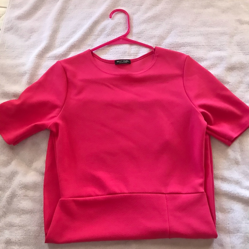 Hot pink dress